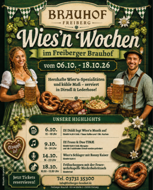 Plakat Wies'n Wochen vom 06. - 18.10.26