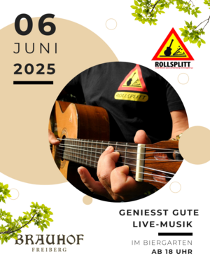 Rollsplitt spielt im Brauhof am 06.06.2025, 18 Uhr