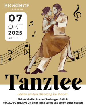 Nächster Tanztee im Brauhof am 07.10.